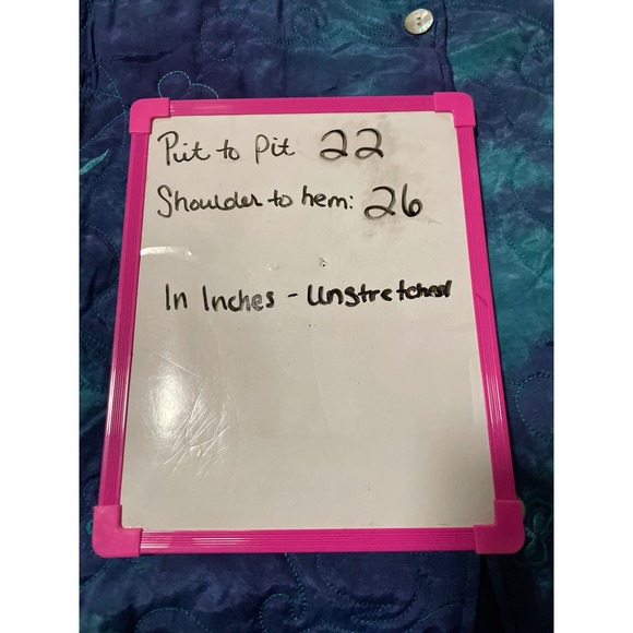 French Laundry Quilted Jacket‎ Women's Medium Blue Teal Paisley Floral - Picture 5 of 5